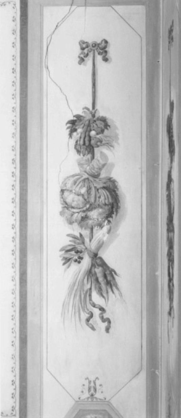 motivo decorativo a pendone vegetale (dipinto) di Canal Giambattista - ambito veneto (secc. XVIII/ XIX)
