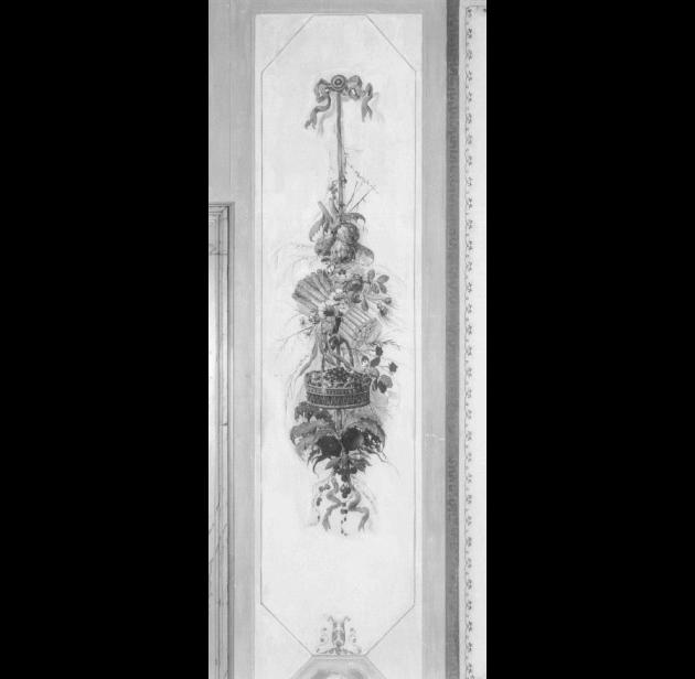 motivo decorativo a pendone vegetale (dipinto) di Canal Giambattista - ambito veneto (secc. XVIII/ XIX)