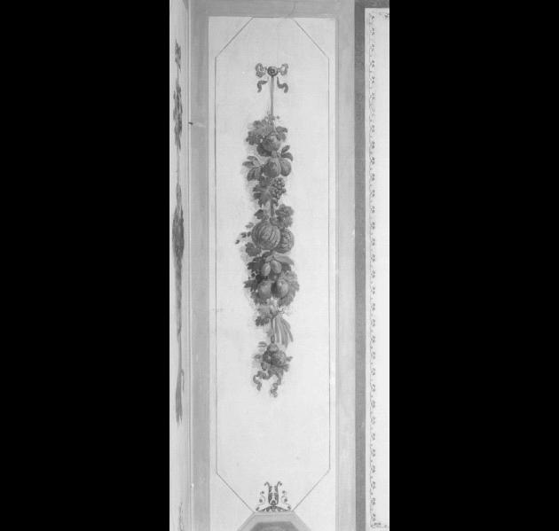 motivo decorativo a pendone vegetale (dipinto) di Canal Giambattista - ambito veneto (secc. XVIII/ XIX)