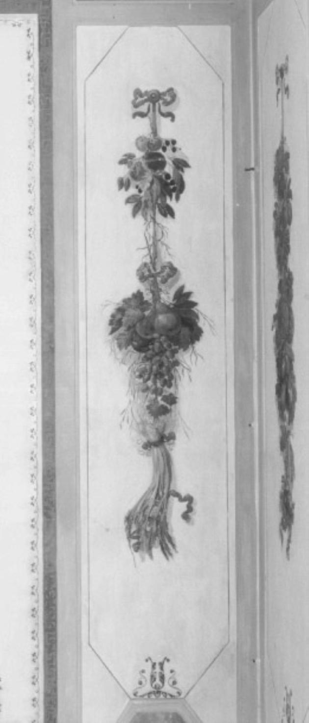 motivo decorativo a pendone vegetale (dipinto) di Canal Giambattista - ambito veneto (secc. XVIII/ XIX)