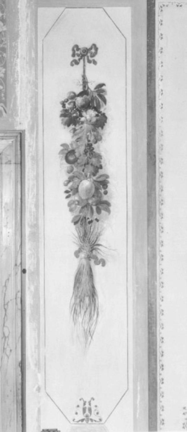 motivo decorativo a pendone vegetale (dipinto) di Canal Giambattista - ambito veneto (secc. XVIII/ XIX)