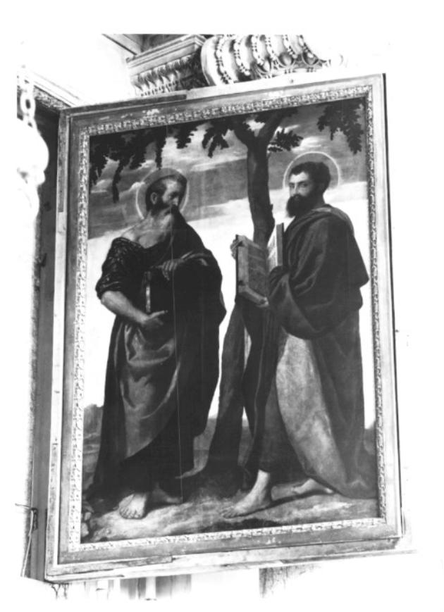 Profeti Enoch ed Elia (decorazione pittorica) - ambito veneto (sec. XVI)