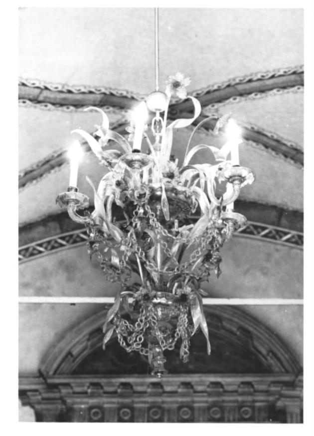 lampadario - ambito veneto (sec. XIX)