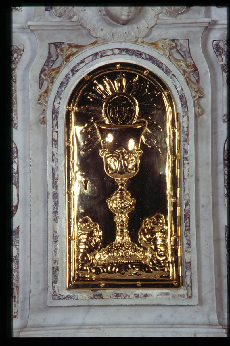 sportello di tabernacolo, elemento d'insieme - manifattura veneta (sec. XVII)