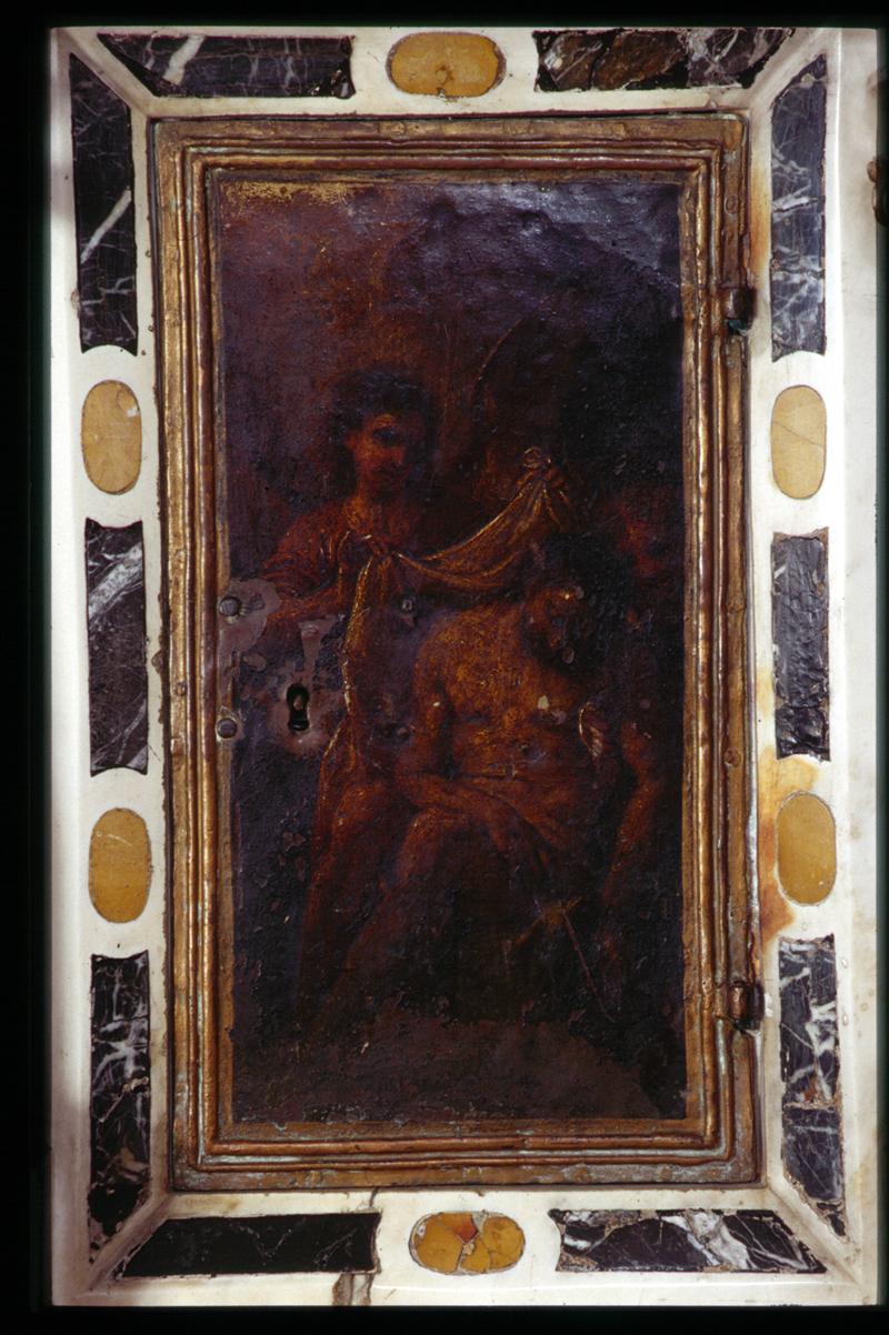 Pietà (sportello di tabernacolo, elemento d'insieme) - manifattura veneta (sec. XVIII)
