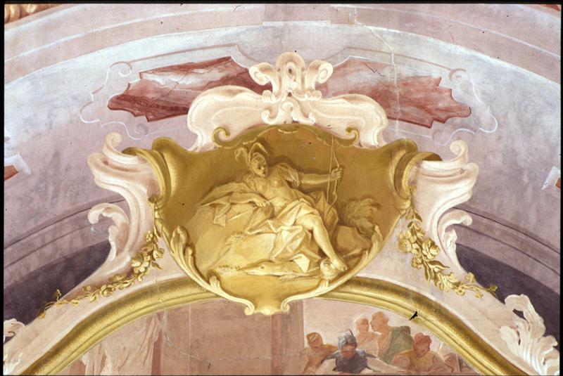 figura allegorica femminile (dipinto) di Bortoloni Mattia (attribuito) - ambito veneto (sec. XVIII)