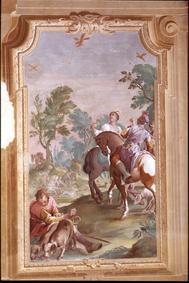 scena di caccia (dipinto) di Crosato Giovanni Battista (attribuito) - ambito veneto (sec. XVIII)