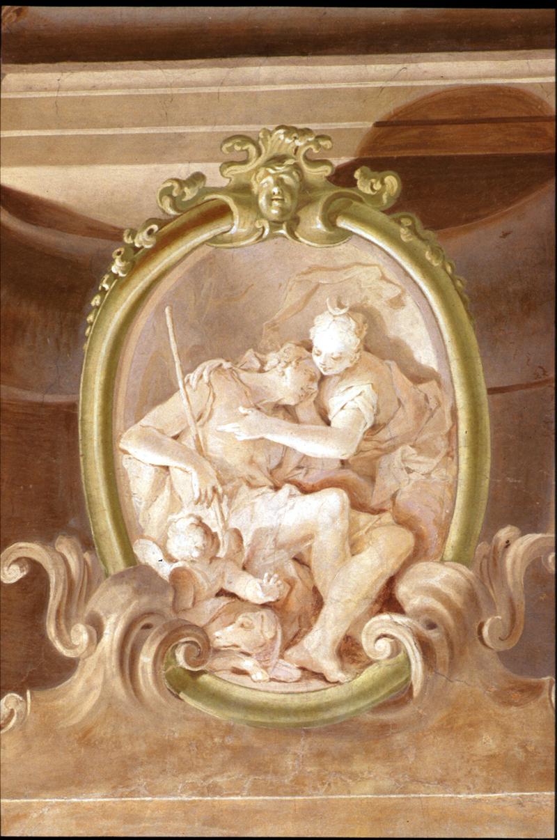 Venere e Adone (dipinto) di Crosato Giovanni Battista (attribuito) - ambito veneto (sec. XVIII)