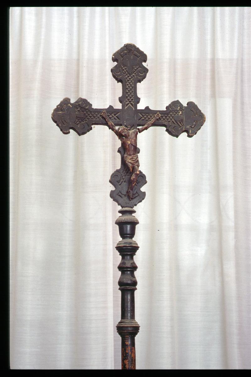 croce processionale - manifattura veneta (prima metà sec. XVIII)