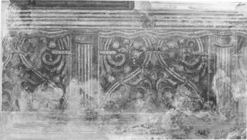 motivi decorativi/ motivi architettonici (dipinto) - ambito veneto (sec. XVI)