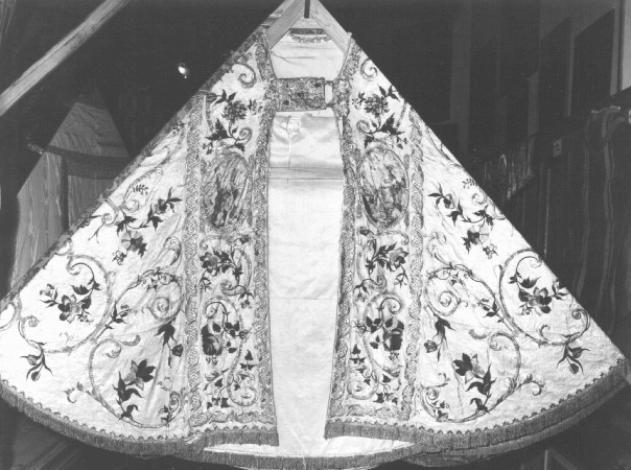 natività di Maria Vergine (decorazione a ricamo) di Martini F. (manifattura) - produzione milanese (sec. XIX)