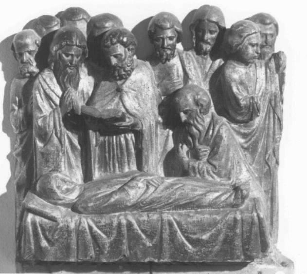 transito della Madonna (gruppo scultoreo) di Dalle Masegne Jacobello (cerchia) (sec. XV)