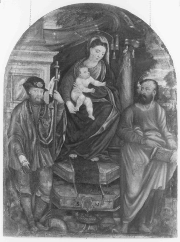 Madonna in trono tra santi (dipinto) - ambito veneto (sec. XVI)