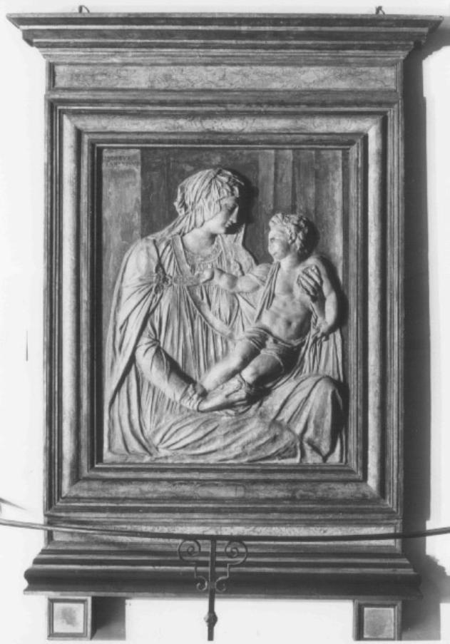 Madonna con Bambino (rilievo) di Tatti Jacopo Detto Sansovino (sec. XVI)