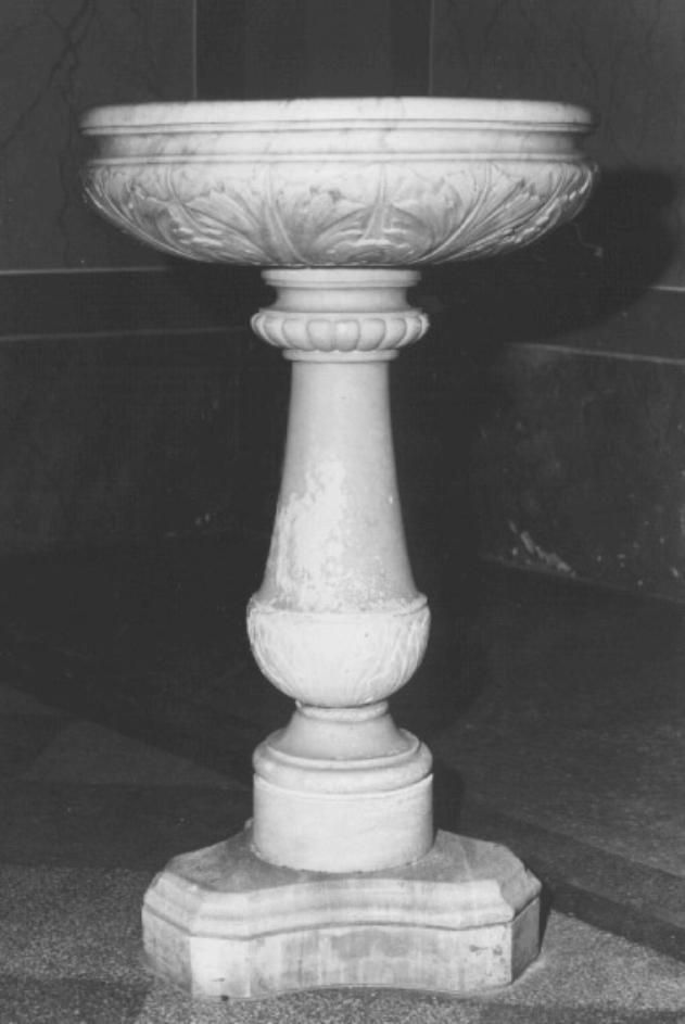 acquasantiera - a fusto - ambito veneto (sec. XIX)