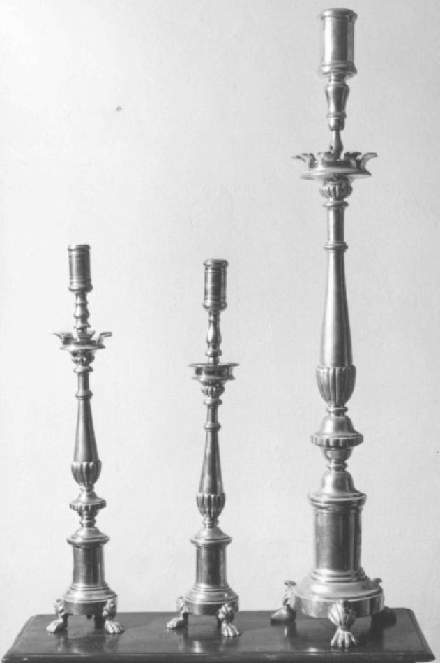 candeliere d'altare - ambito veneto (sec. XIX)