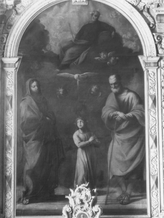 Padre eterno con Madonna Gesù e San Giuseppe (dipinto) - ambito veneto (fine sec. XVIII)