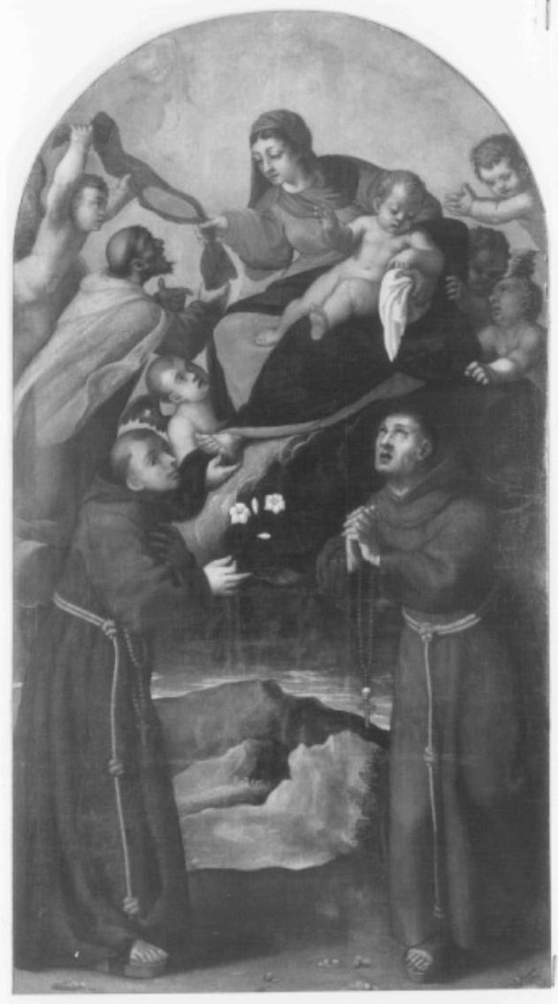 Madonna con Bambino e Santi (dipinto) - ambito veneto (sec. XVII)