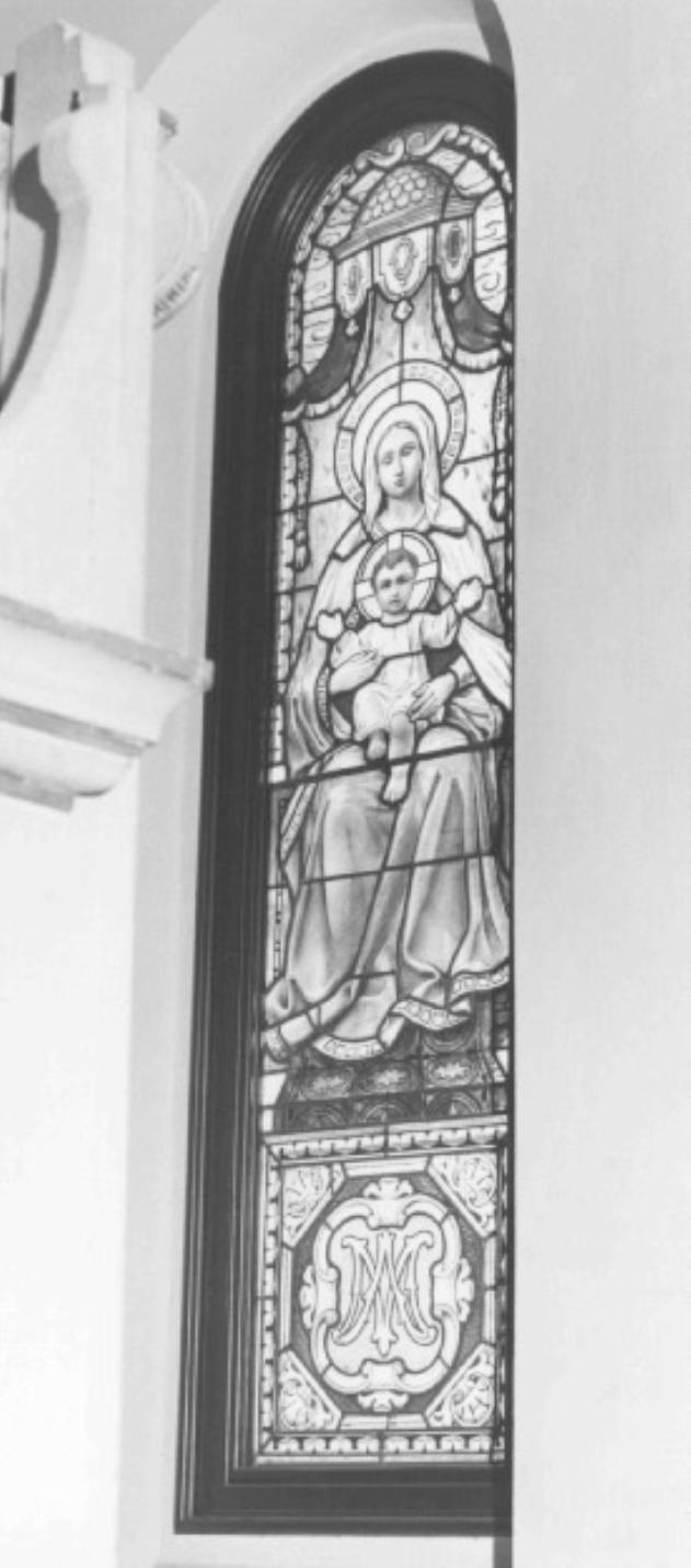 Madonna con Bambino (vetrata) - ambito veneto (sec. XX)
