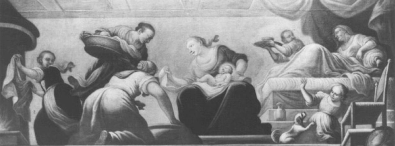 natività di Maria Vergine (dipinto) di Grappinelli Flaminio (attribuito) - ambito bellunese (sec. XVIII)