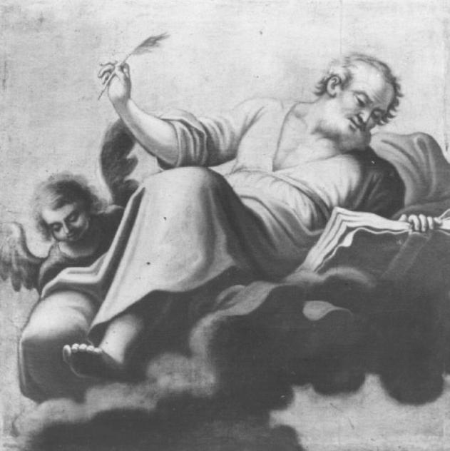 San Matteo Evangelista (dipinto) di Grappinelli Flaminio (attribuito) - ambito bellunese (sec. XVIII)