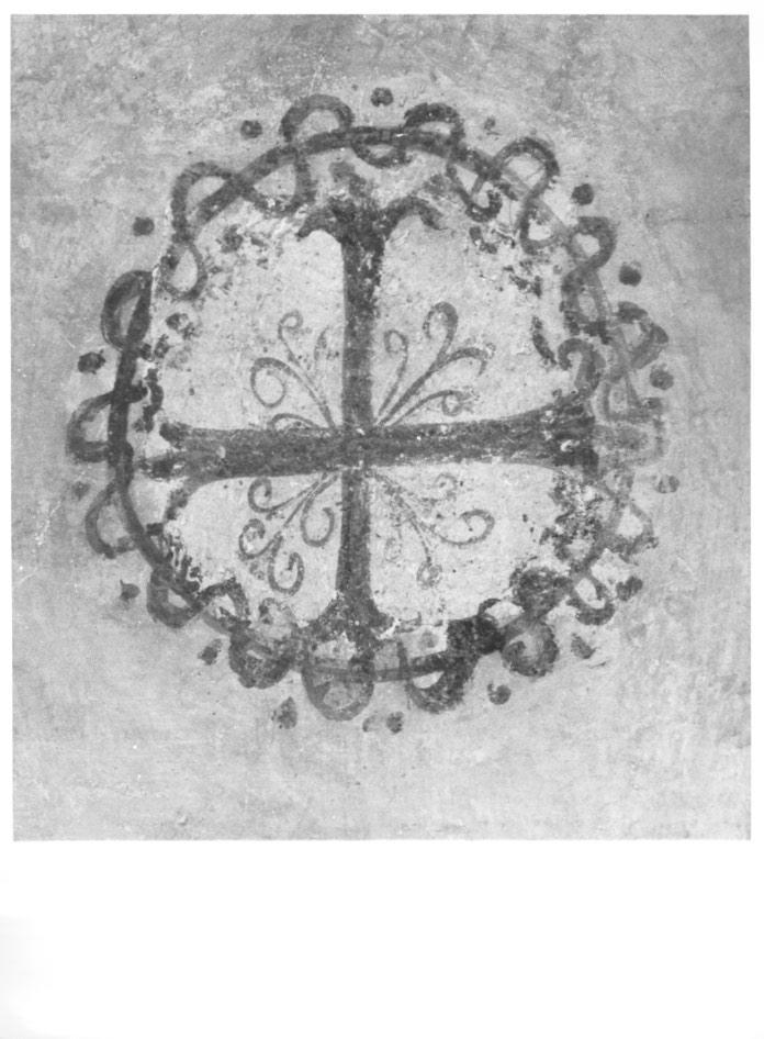 croce (decorazione pittorica) di Rosso Antonio (sec. XVI)