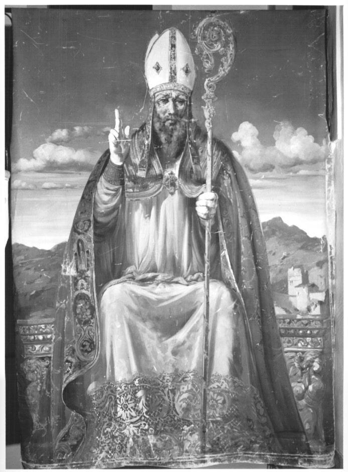 San Tiziano vescovo (stendardo) di Moro Marzio (primo quarto sec. XX)