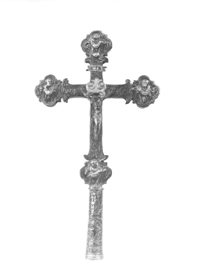 croce processionale - ambito veneto (prima metà sec. XVIII)
