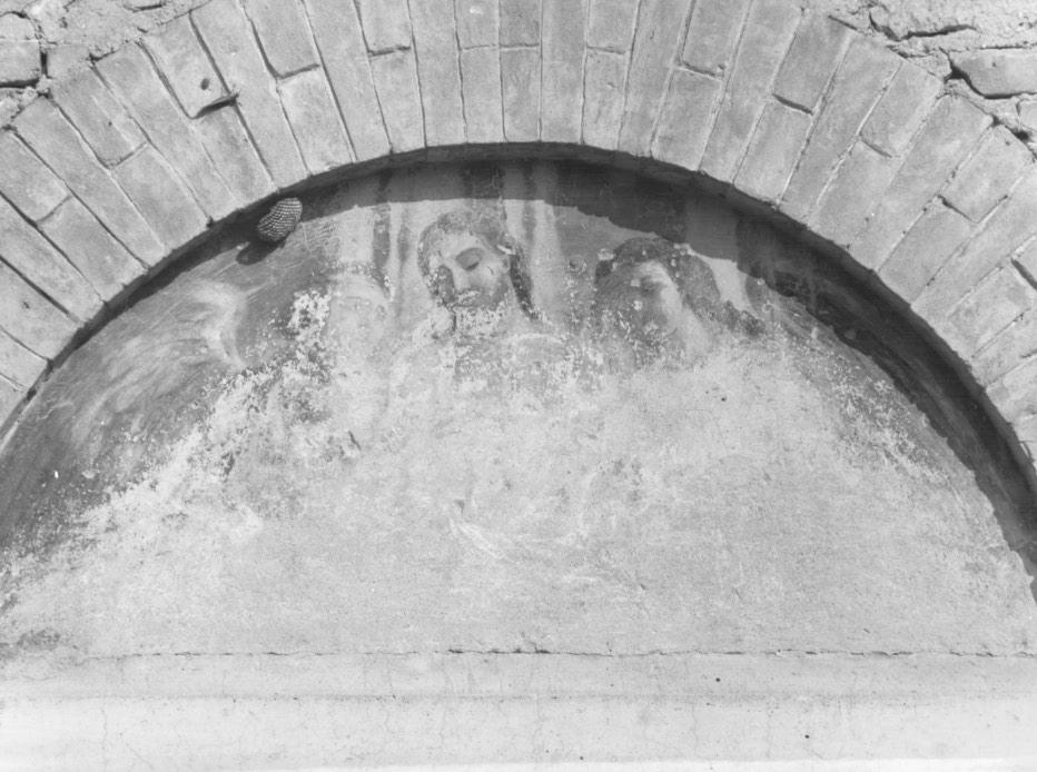 Cristo in Pietà sorretto da angeli (dipinto, frammento) - ambito veneto (sec. XX)