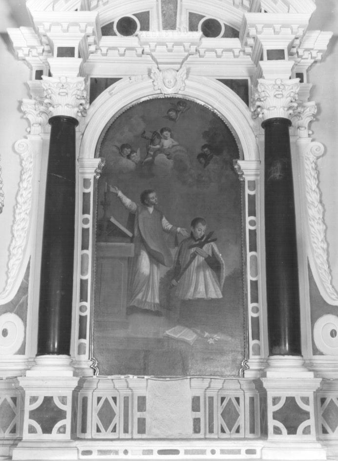 San Luigi e San Valentino (pala d'altare) di Faciolo Antonio (sec. XIX)