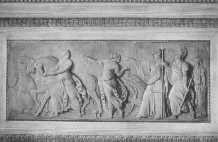 Giunone e Minerva in soccorso dei Greci (dipinto) di Santi Sebastiano (sec. XIX)