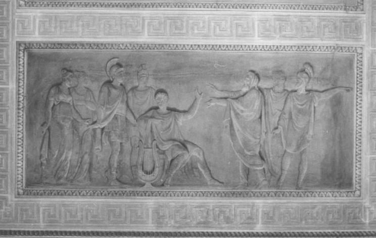 Achille rifiuta il combattimento (dipinto) di Santi Sebastiano (sec. XIX)