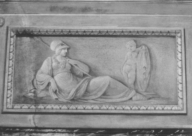 Minerva e putto (dipinto) di Santi Sebastiano (sec. XIX)
