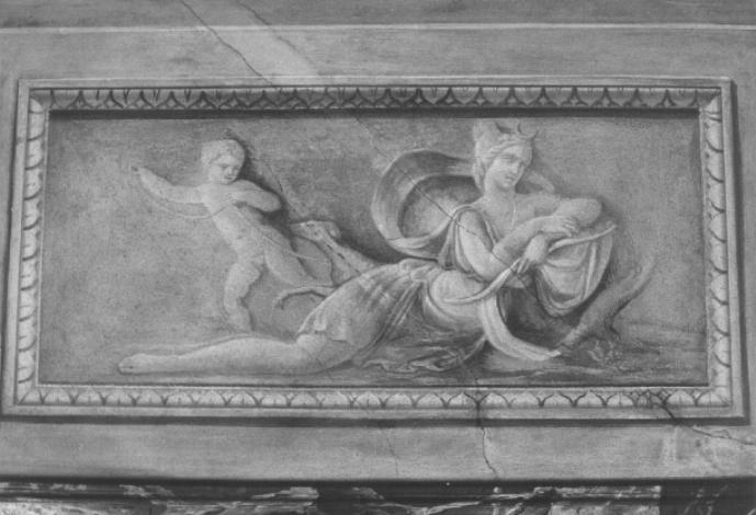 Diana cacciatrice e putto (dipinto) di Santi Sebastiano (sec. XIX)