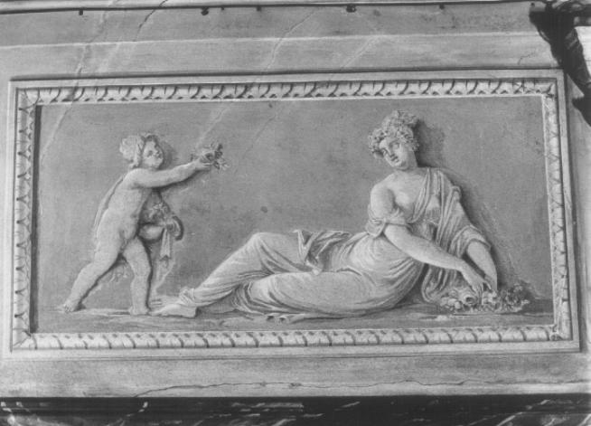 Flora e putto (dipinto) di Santi Sebastiano (sec. XIX)