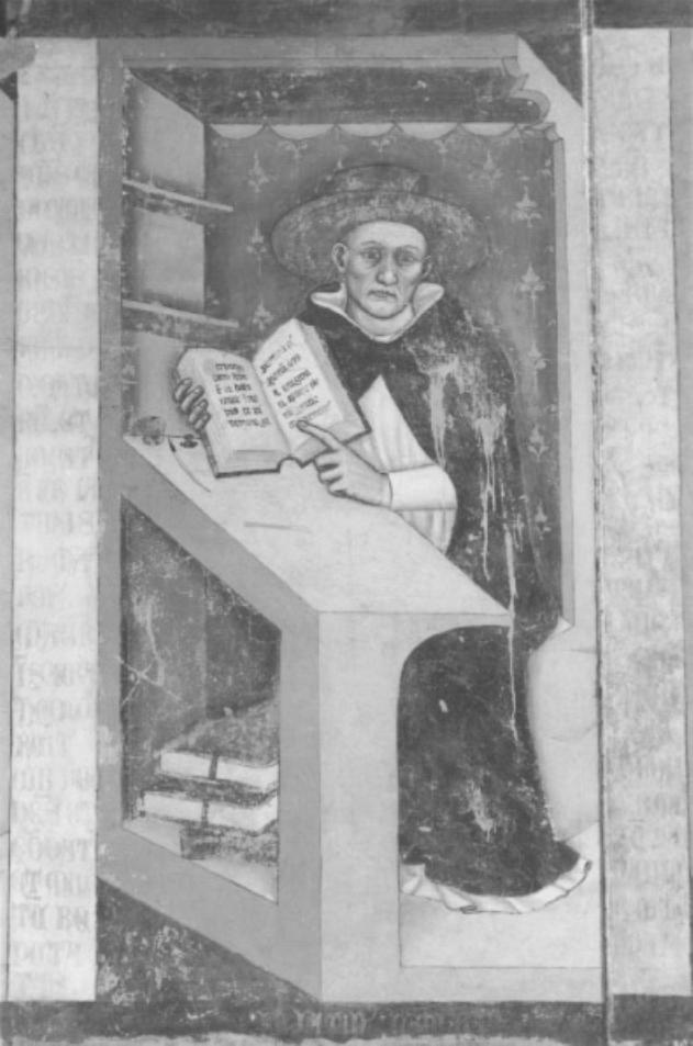 cardinale latino Malabranca (dipinto) di Tommaso Da Modena (sec. XIV)