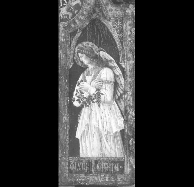 angelo (dipinto) di Bison Giuseppe Bernardino (attribuito) - ambito toscano (sec. XV)