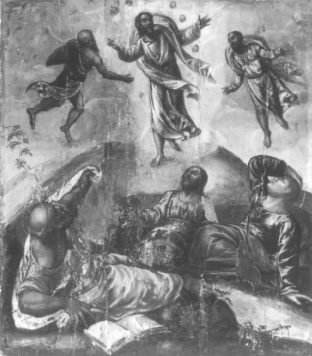 Trasfigurazione (dipinto) di Theotokopulos Domenico detto el Greco (attribuito) - ambito veneto (sec. XVI)