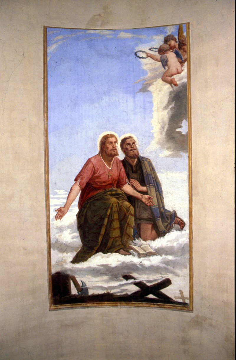 Santi Cosma e Damiano (dipinto) di Bordignon Noè (attribuito) - ambito veneto (seconda metà sec. XIX)