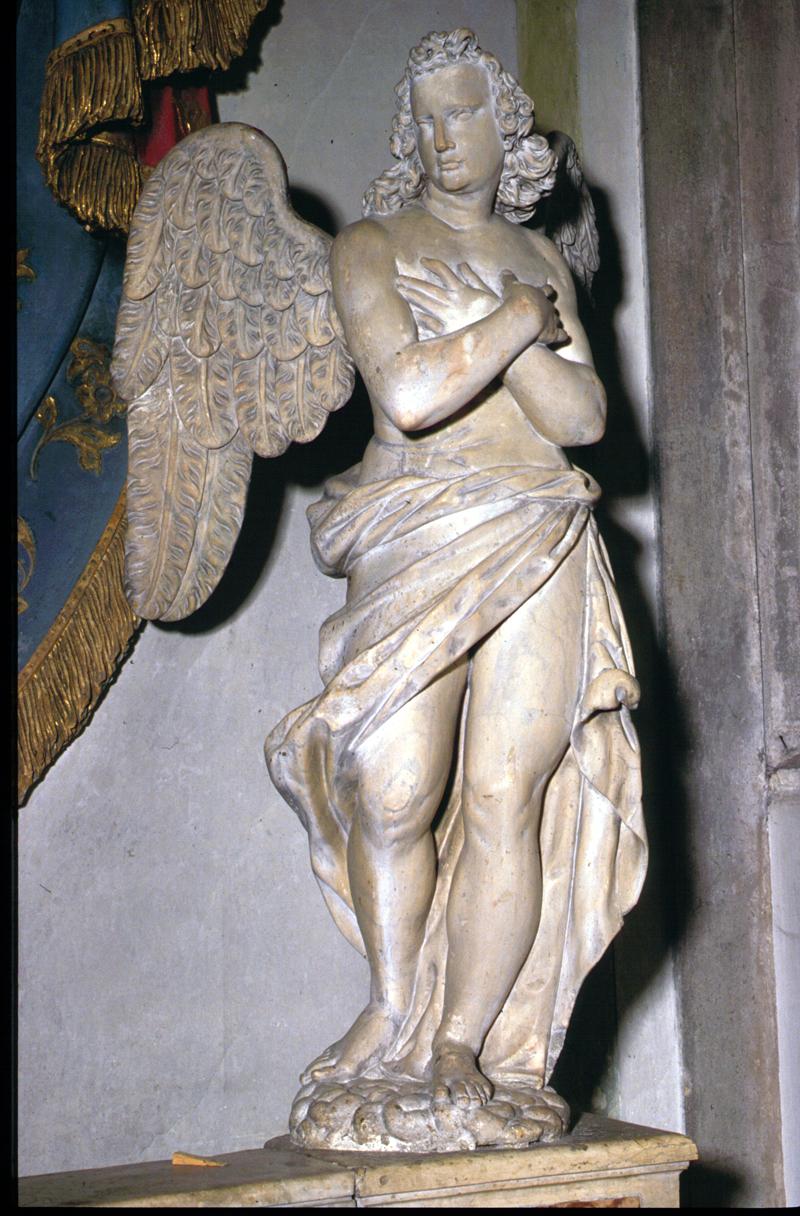 angelo (scultura, elemento d'insieme) di Torretto Giuseppe (attribuito) - ambito veneto (fine/inizio secc. XVII/ XVIII)