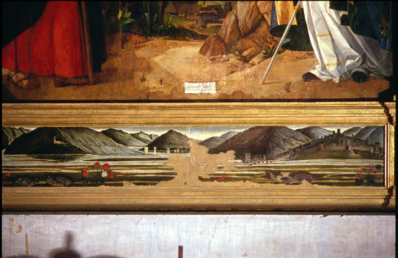 paesaggio (dipinto) di Andrea Da Murano (attribuito) - ambito veneto (seconda metà sec. XV)