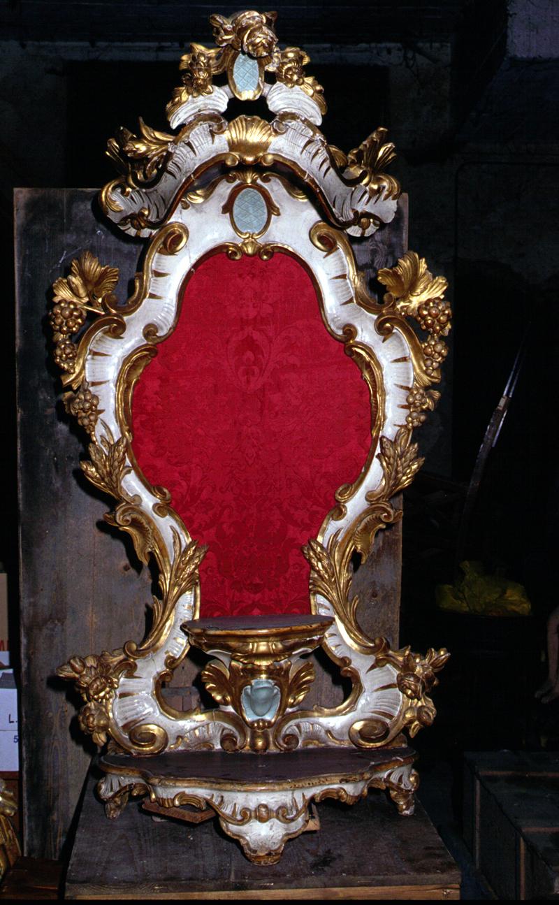 tronetto per esposizione eucaristica - manifattura veneta (seconda metà sec. XIX)