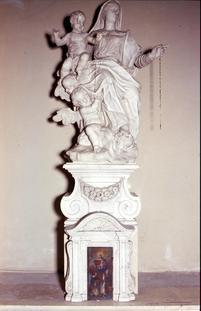 Madonna del Rosario (scultura) di Torretto Giuseppe (attribuito) - ambito veneto (prima metà sec. XVIII)
