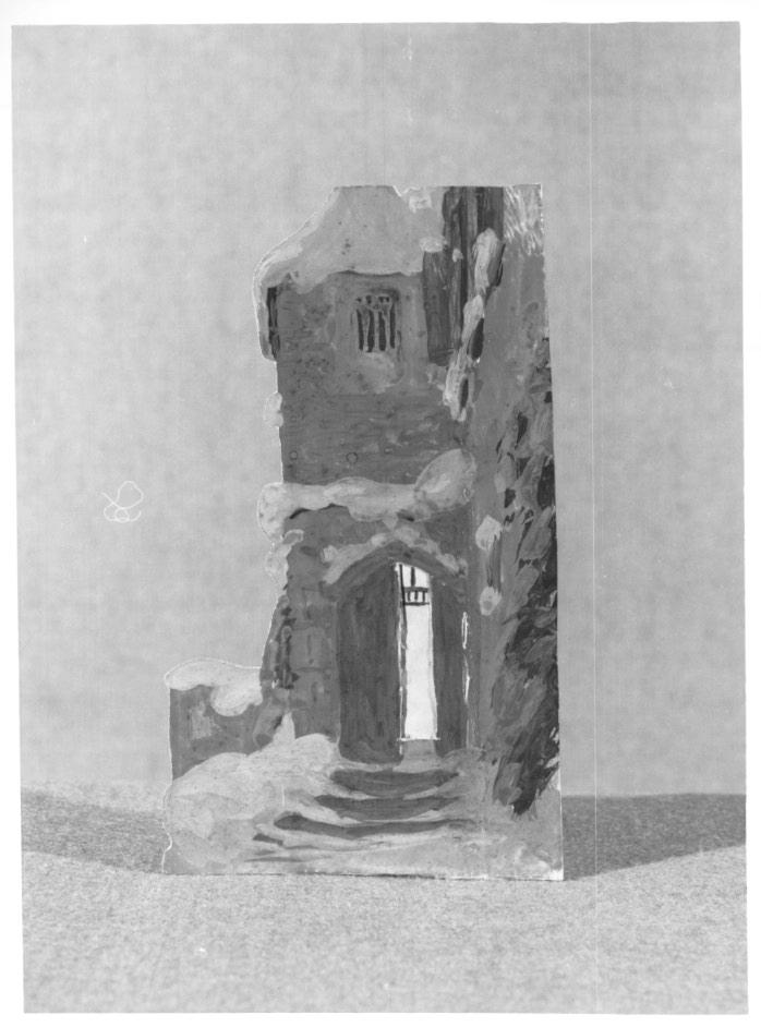 architettura (modellino di scenografia, frammento) - ambito veneto (sec. XX)