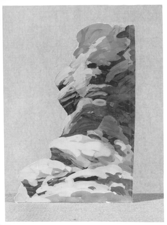Alberi innevati, pino secco (modellino di scenografia, serie) di Gončarova Natalja (attribuito) (primo quarto XX)