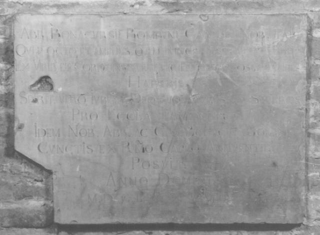 lapide tombale - ambito veneto (sec. XVII)