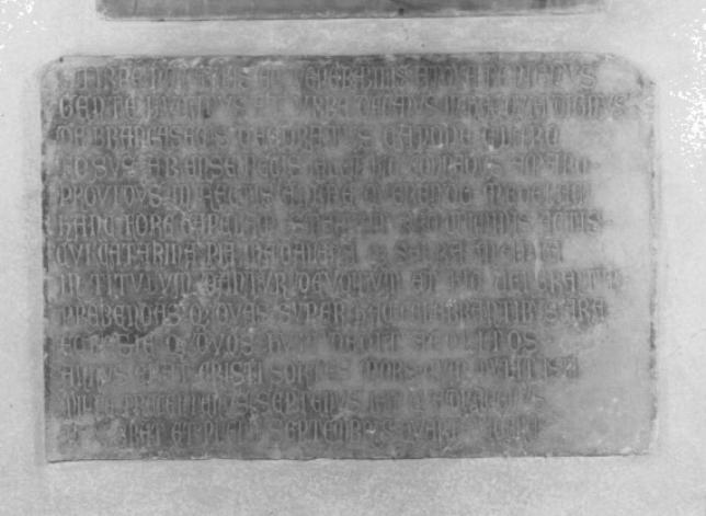 lastra tombale - ambito veneto (sec. XIV)