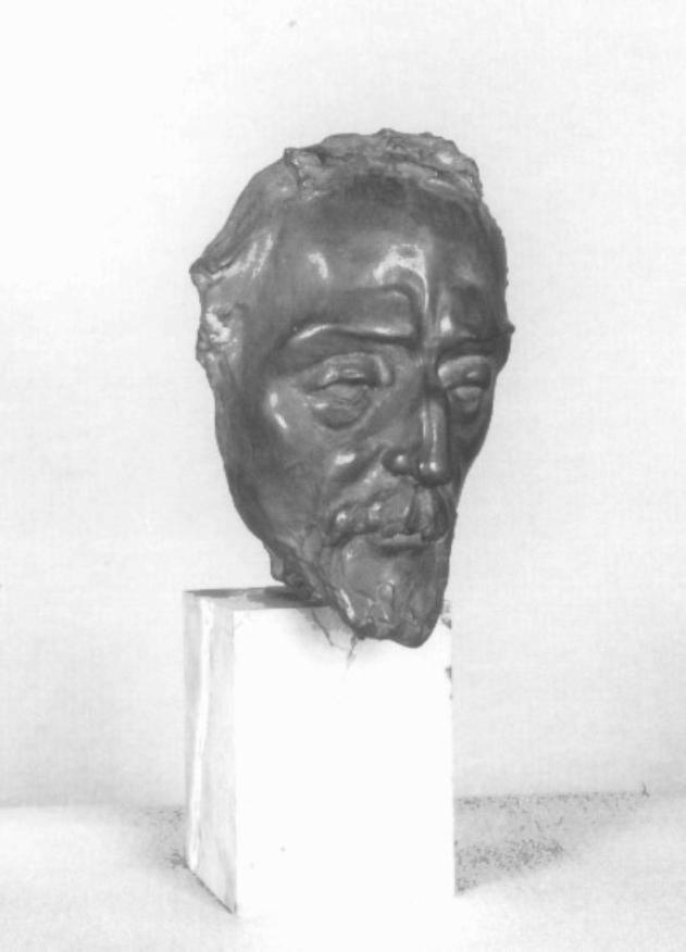 maschera del professore Ezio Frescura (scultura) di Gentilini Antonio (prima metà sec. XX)