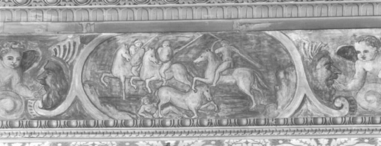 Guerrieri a cavallo (dipinto) - ambito veneto (seconda metà sec. XVI)