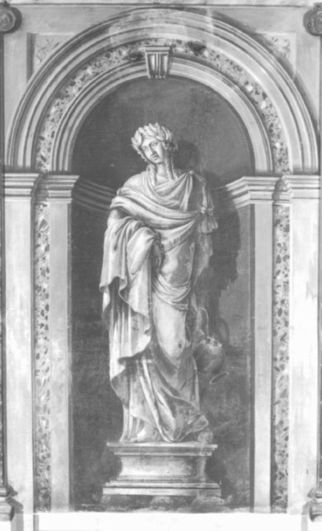finta nicchia con statua (dipinto) di Lasinio Basilio - ambito trevigiano (sec. XVIII)